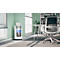 Leitz IQ OptiMax Office papiervernietiger, microdeeltjes snede 2 x 15 mm, P-5, 35 l, 10 vel snijcapaciteit, rotatie technologie, met rollen, wit