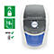Leitz IQ OptiMax Office papiervernietiger, microdeeltjes snede 2 x 15 mm, P-5, 35 l, 10 vel snijcapaciteit, rotatie technologie, met rollen, wit