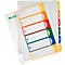 LEITZ® kunststof indexbladen extra breed, cijferindex, cijfers 1-6, nr. 1292