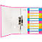 LEITZ® kunststof indexbladen Wow, cijfers 1-10, A4 extra breed, Via pc beletterbaar, losbladig