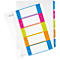 LEITZ® kunststof indexbladen Wow, cijfers 1-5, A4 extra breed, Via pc beletterbaar, losbladig
