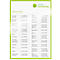 Telephone listing with names and phone numbers on white background, green frame.