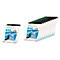 Several packs of Leitz brand laminating pouches, with an Eiffel Tower image.
