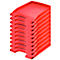 LEITZ® Letter Tray Plus Slim 5237, para A4, rojo, 10 unidades