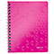 LEITZ Notizbuch WOW 4641, DIN A5, kariert, pink