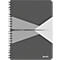 LEITZ® Office collegeblok 449800 A5, PP, geruit, grijs