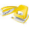 LEITZ® office punch + desktop stapler SET, amarillo