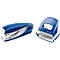 LEITZ® office punch + desktop stapler SET, azul