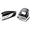 LEITZ® office punch + desktop stapler SET, negro