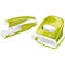 LEITZ® office punch + desktop stapler Wow SET, verde metálico