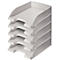 LEITZ® Opbergmand standaard 5227, kunststof, 5 stuks, grijs