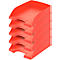 LEITZ® Opbergmand standaard 5227, kunststof, 5 stuks, licht rood