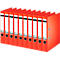 LEITZ® ordner 1007/1008, A4, rugbreedte 52 mm, 10 stuks, lichtrood