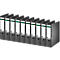 LEITZ® ordner 1007/1008, A4, rugbreedte 80 mm, 10 stuks, zwart