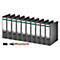 LEITZ® ordner 1007, A4, 80 mm, 10 stuks, zwart + GRATIS Edding permanent marker 3000