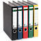 LEITZ® Ordner 1050, DIN A4, Rückenbreite 52 mm, Griffloch, geklebtes Rückenschild, klimaneutral, Hartpappe, 20 Stück, schwarz