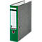 LEITZ® Ordner 1080, DIN A4, Rückenbreite 80 mm, Griffloch, geklebtes Rückenschild, Hartpappe, 20 Stück, grün