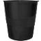 Leitz® Papierkorb Recycle, Volumen 15 l, stapelbar, CO2-neutral & zu 100% recycelbar, schwarz