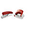 LEITZ® perforator 5038 + nietmachine 5501 SET, rood