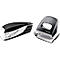 LEITZ® perforator + tafelnietmachine Wow SET, zwart