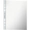 Transparent Leitz document sleeve. Perforation on the left, with brand logo and type designation.