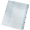 Transparent file divider with 5 compartments, each numbered.