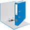 Blue binder with white label, opened. White inside, metal mechanism. FSC symbol.