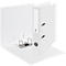 White binder, opened. Metal mechanism and label. FSC mark is indicated.