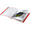 Leitz® Recycle documentenhouder, A4, 40 documentvakken, tot 2 vel/omslag, rugetiket, 100% recyclebaar, kunststof, rood