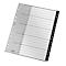 Leitz® Recycle index map, A4, beschrijfbaar, universele perforatie, 100% recyclebaar, kunststof, zwart, A-Z tabs
