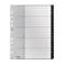 Leitz® Recycle index map, A4, beschrijfbaar, universele perforatie, 100% recyclebaar, kunststof, zwart, A-Z tabs
