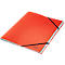 Leitz® Recycle map, A4, 12 vakken met blanco tabbladen, inhoudsopgave, elastieksluiting, 100% recyclebaar, karton, rood