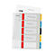 Leitz® Register Cosy, A4 Überbreite, beschreibbar, Universalllochung, austauschbares Deckblatt, Polypropylen, farbige Taben 1-5