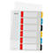 Leitz® Register Cosy, A4 Überbreite, beschreibbar, Universalllochung, austauschbares Deckblatt, Polypropylen, farbige Taben 1-6