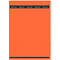 LEITZ® Rückenschilder lang, PC-beschriftbar, Rückenbreite 50 mm, selbstklebend 125 St., rot