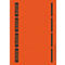 LEITZ® rugetiketten kort, via pc beletterbaar, rugbreedte 80 mm, zelfklevend, 100 st., rood