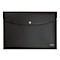 Leitz® Sammelmappe Recycle, Format A4, Druckknopfverschluss, blickdicht, 100 % recycelbar, Blauer Engel, Recyclingkunststoff, schwarz