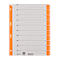 LEITZ® scheidingsbladen A4 1652, gebruik naar eigen inzicht, 100 stuks, oranje