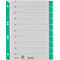 LEITZ® scheidingsbladen A4 1652, gebruik naar eigen inzicht, 25 stuks, groen