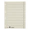 LEITZ® scheidingsbladen, A4, cijfers, 100 stuks, grijs