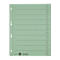 LEITZ® scheidingsbladen, A4, cijfers, 100 stuks, groen