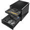 LEITZ® Schubladenbox WOW CUBE 5213, 4 Schübe, DIN A4, Polystyrol, schwarz