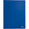 Blaues Leitz Ringbuch, rechte Ecke mit Logo und Schriftzug "LEITZ recycle".