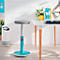 Leitz Sitz- & Stehhocker Ergo Cosy Active, B 370 x T 370 x H 460 - 790 mm, bis 110 kg, Sanftes Blau