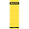 Yellow LEITZ label with black text and lines, LEITZ logo at the top, 'Made in Germany' at the bottom.
