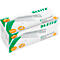 White box of LEITZ staples. Text: electric, Staples, Heftklammern. Green and orange accents.