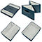 Leitz Stoff-Aufbewahrungsbox mit Deckel, klein, faltbar, 2er-Pack, 190 x 285 x 160 mm, samtgrau