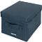 Leitz Stoff-Aufbewahrungsbox mit Deckel, klein, faltbar, 2er-Pack, 190 x 285 x 160 mm, samtgrau