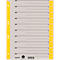 LEITZ® Trennblätter A4 1652, zur freien Verwendung, 100 Stück, gelb
