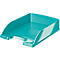 Teal paper tray with rounded edges. "LEITZ" is embossed on the left side.